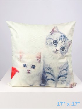 Kittens Print Cushion & Filler
